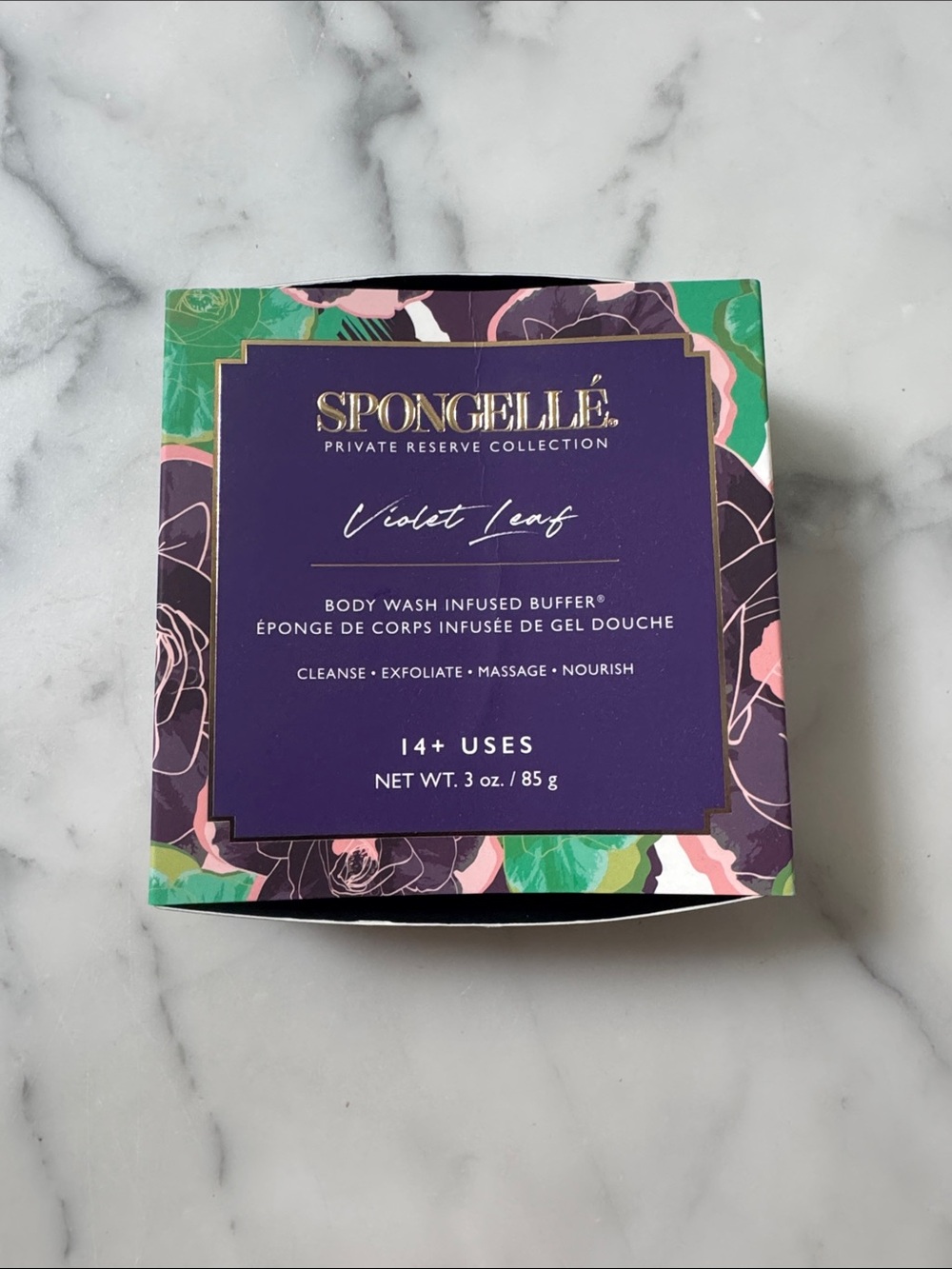 Spongellé Violet Leaf Body Wash Buffer